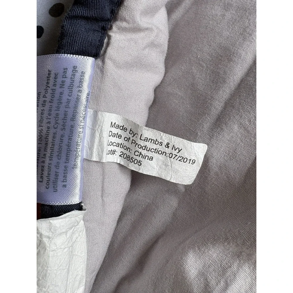 Lambs & Ivy Dinosaur Nursery Crib Comforter Baby Dino Blue & Gray Blanket